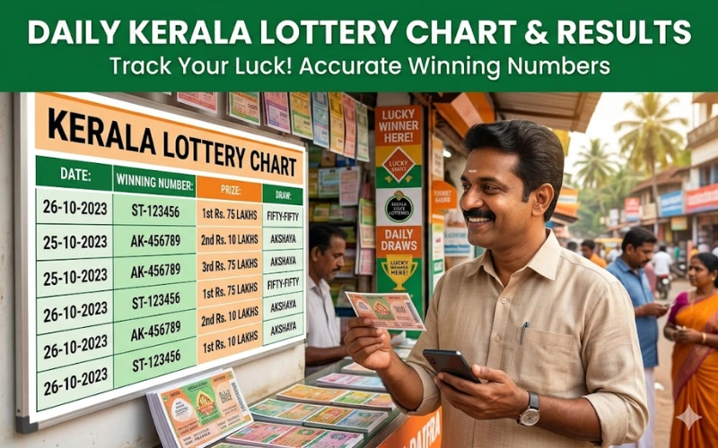 kerala lottery chart at All Lottery Results featured image